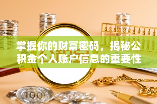 蒲城掌握你的财富密码，揭秘公积金个人账户信息的重要性