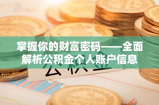 蒲城掌握你的财富密码——全面解析公积金个人账户信息